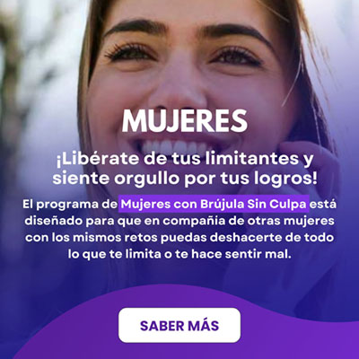 Banner Mujer con brújula sin culpa